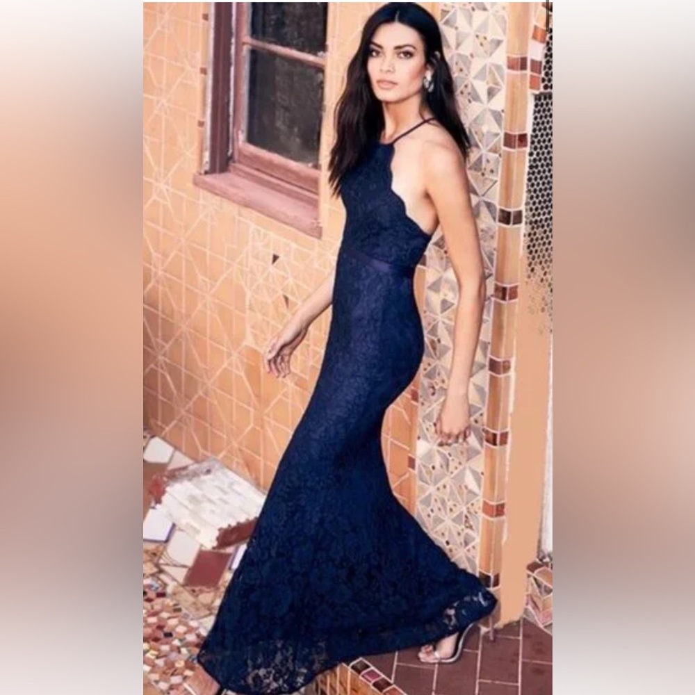 Lulu's Zenith Navy Blue Maxi Dress